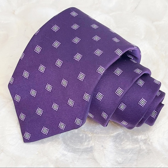 Robert Talbott Hand Sewn Purple Luxury Silk Tie